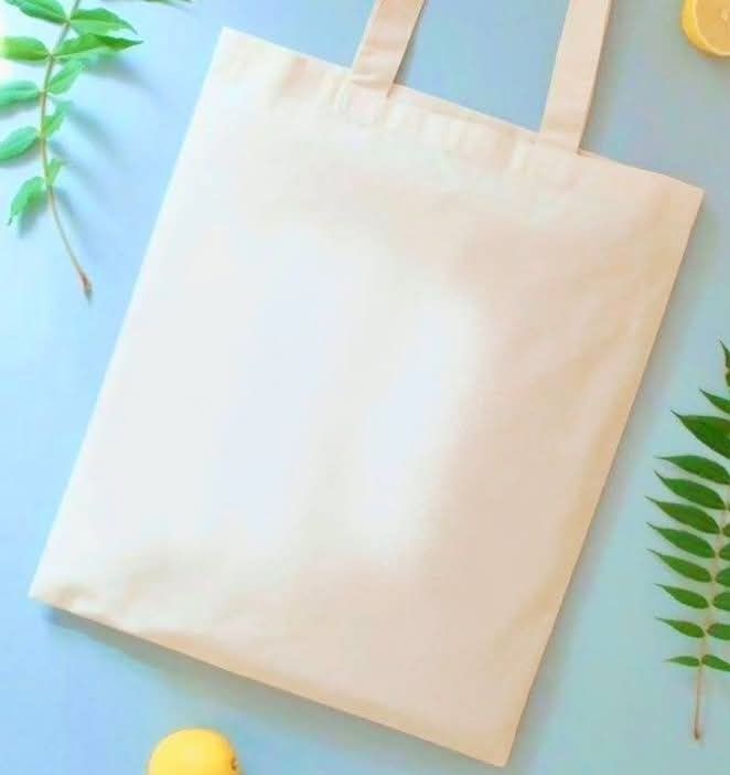 Hand-Painted Cotton Tote Bags - Assorted Designs - Image 1 of 5