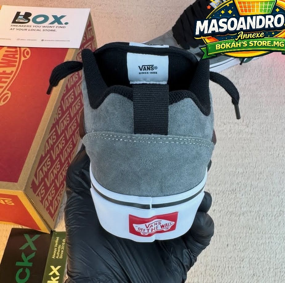 Vans Knu Skool Grey Black Size 42 thumbnail 3