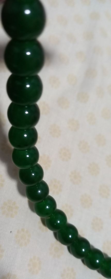 Dark Green Bead Necklace thumbnail 2