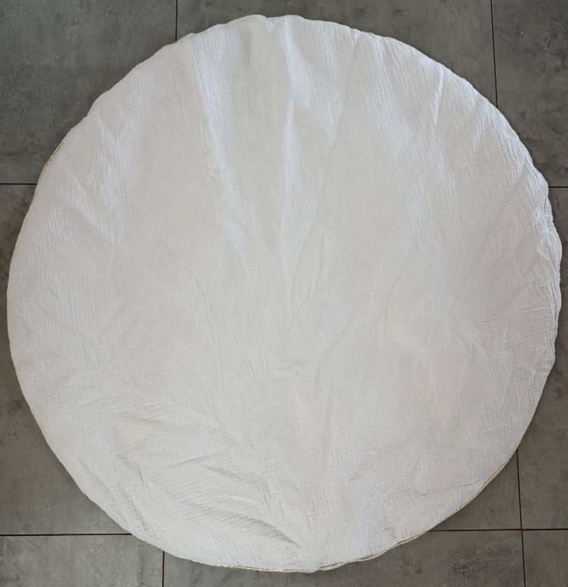 Cyrillus Cotton Gauze Removable Padded Play Mat 92cm Diameter - Image 1 of 4