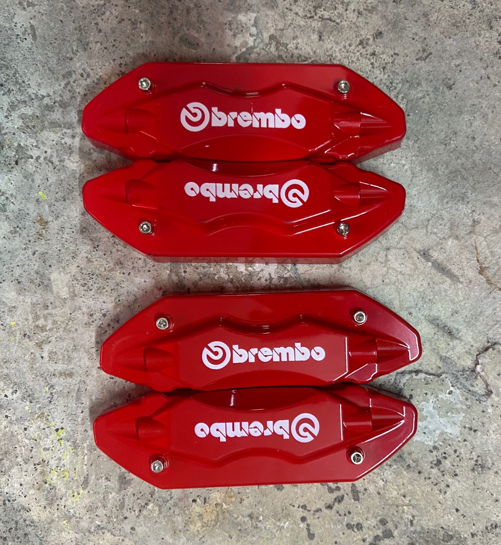 Jeu de 4 cache-étriers de frein Brembo rouge