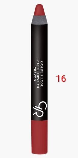 Golden Rose Matte Lipstick Crayon Shade 16