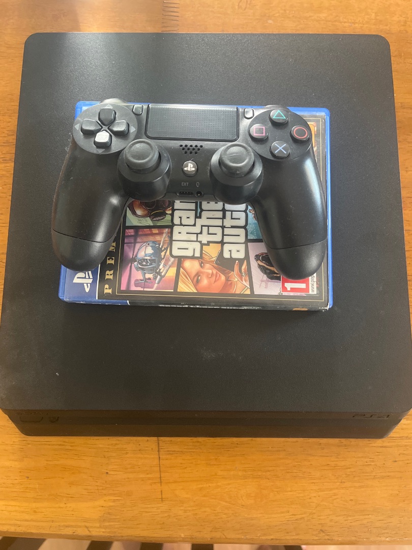PlayStation 4 PS4 Black Console thumbnail 2
