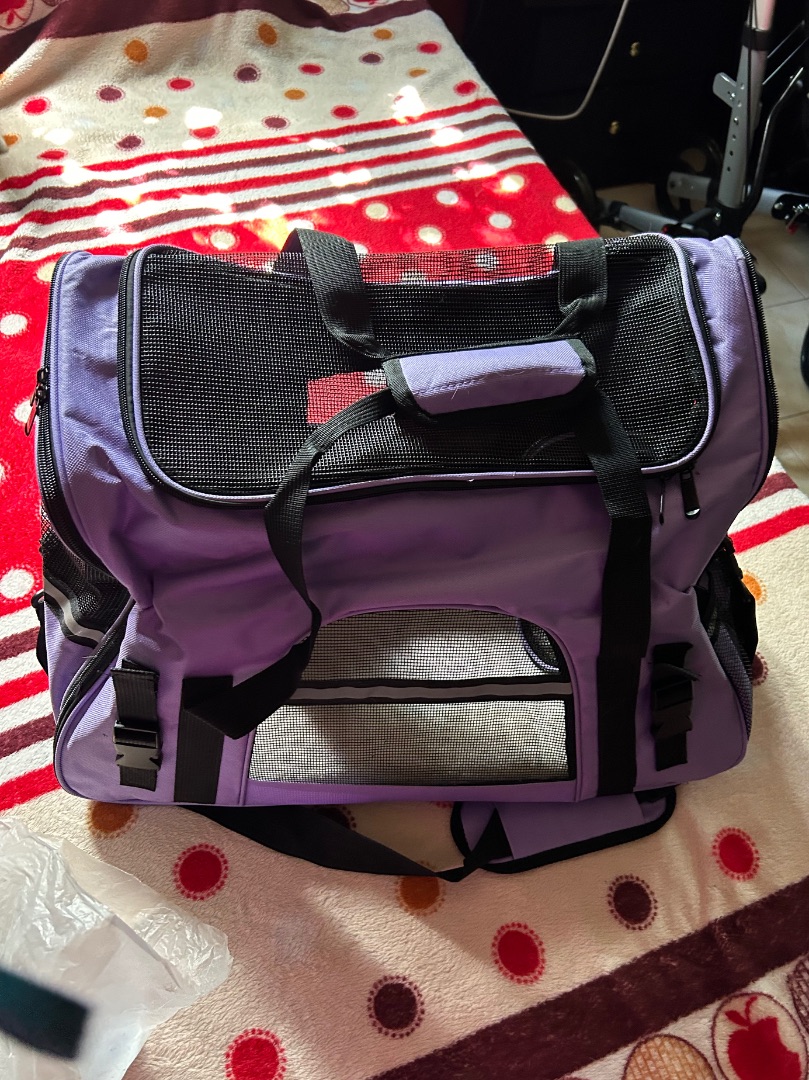 Purple Pet Carrier Bag