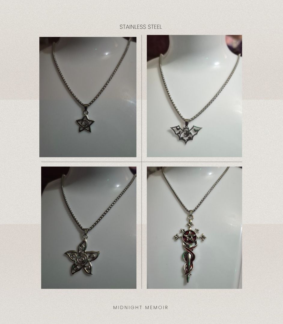 Midnight Memoir Stainless Steel Pendant Necklace - Image 1 of 1