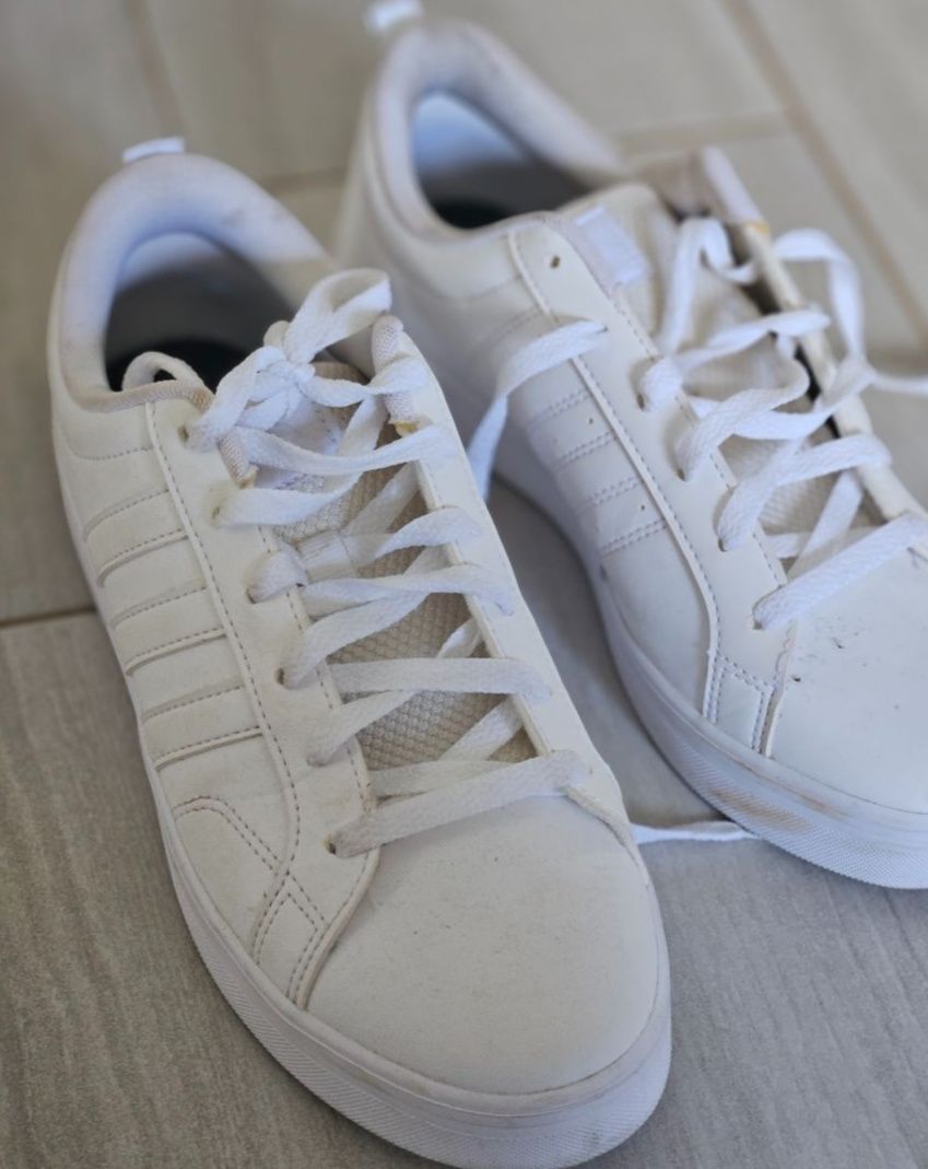 Adidas White Sneakers Size 39.5