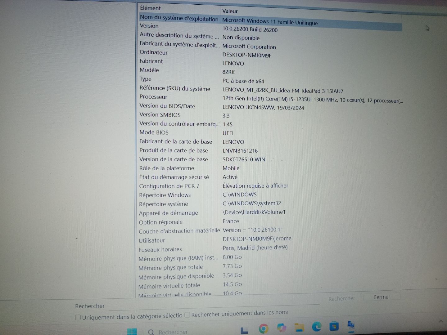 Lenovo IdeaPad 3 15IAU7 Core i5 8GB RAM Gray thumbnail 3