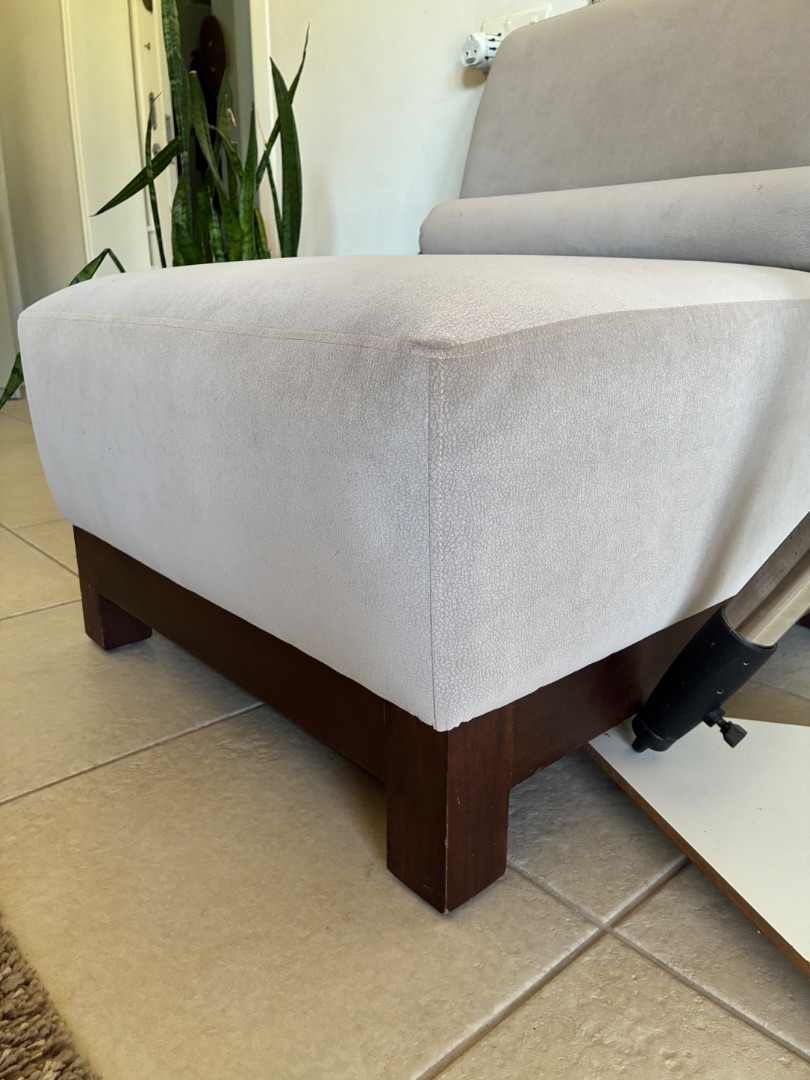 Modern Upholstered Armless Accent Chair thumbnail 3