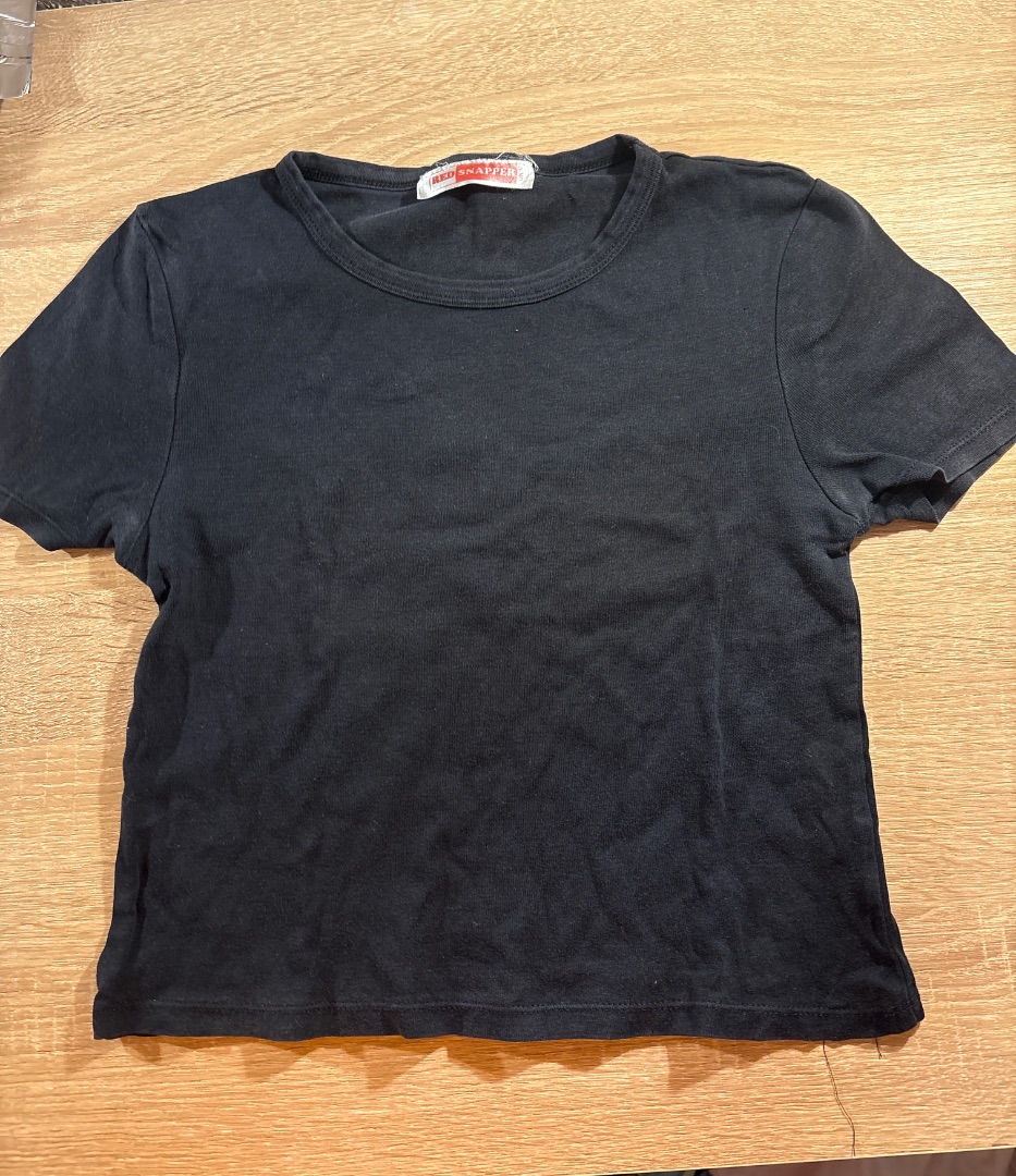 Red Snapper Black T-Shirt Size S