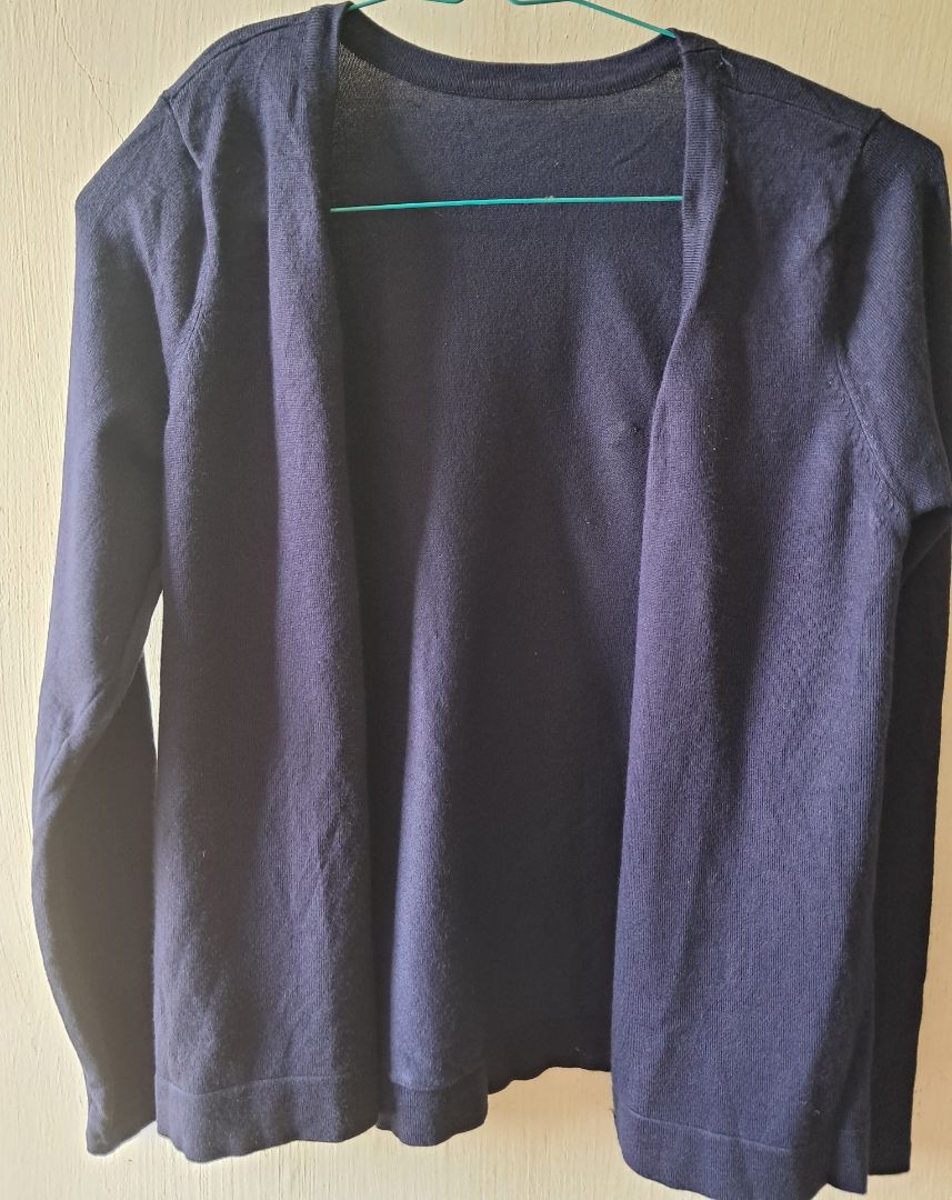 Women's Navy Blue Open Cardigan - Image 1 of 1