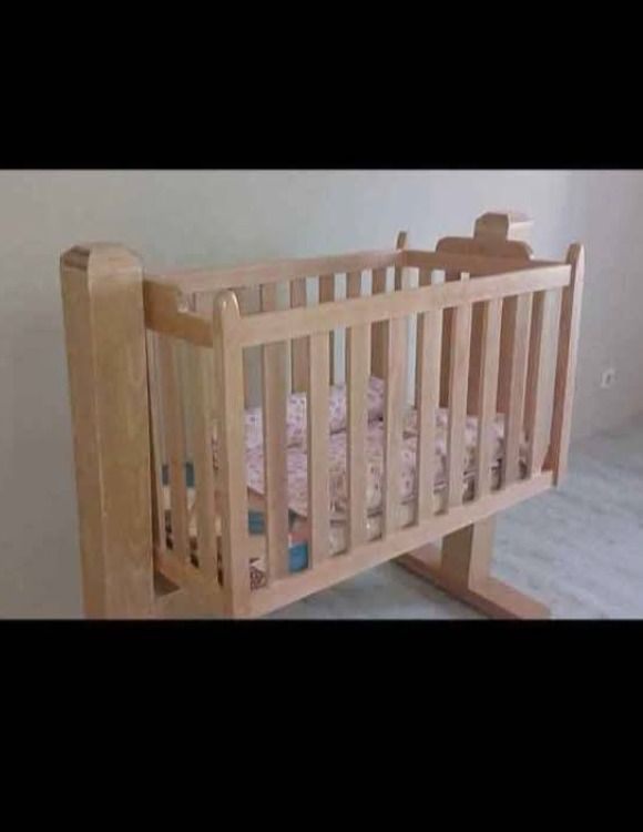 Car Seat Baby Walker with sound and Wooden Crib thumbnail 2