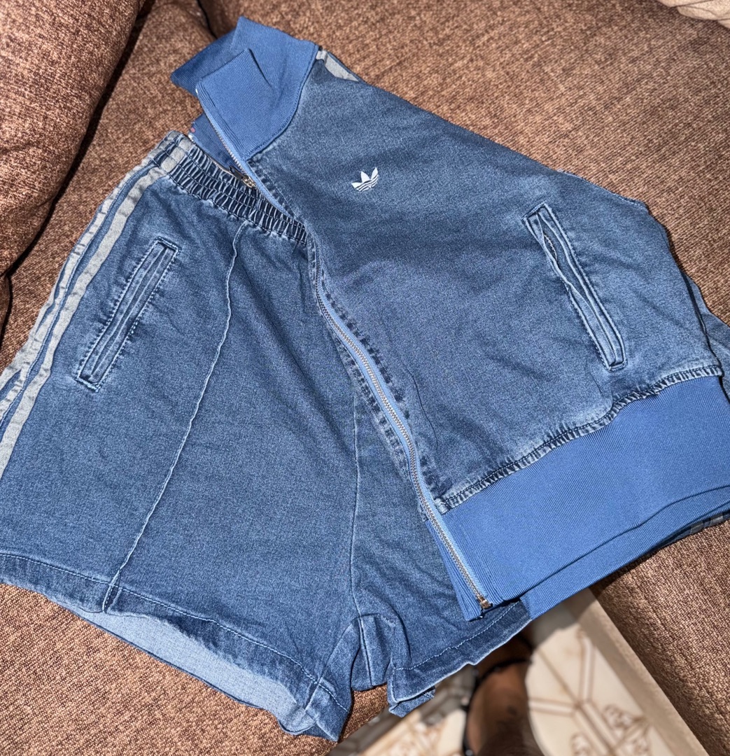 Adidas Denim Tracksuit Set thumbnail 2