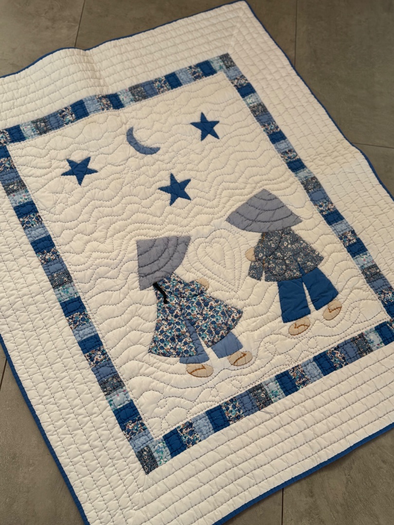 Handmade Mekong Quilts Applique Quilt 1m x 1.20m