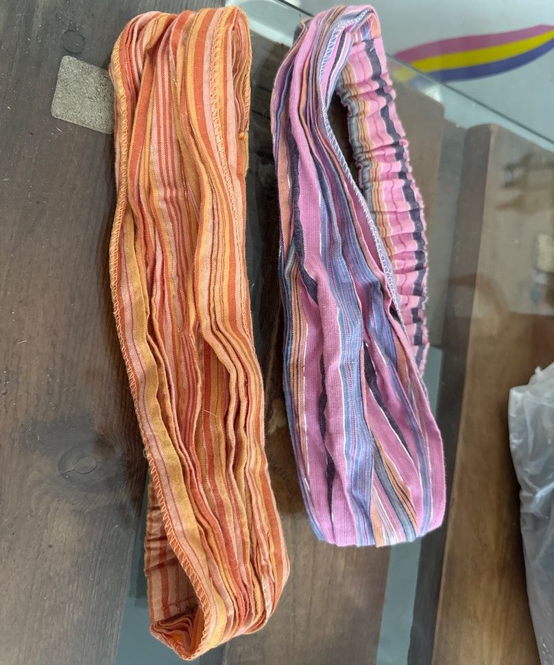 Set of 2 Striped Elastic Headbands - Image 1 of 1