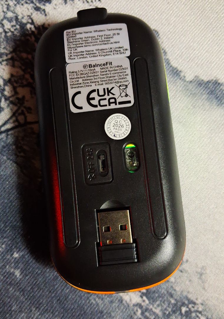 BalnceFit Wireless Mouse RGB Bluetooth USB - Image 1 of 2