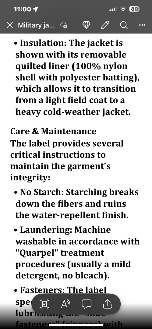 US Military M65 Field Jacket Camouflage Size XL Regular thumbnail 8