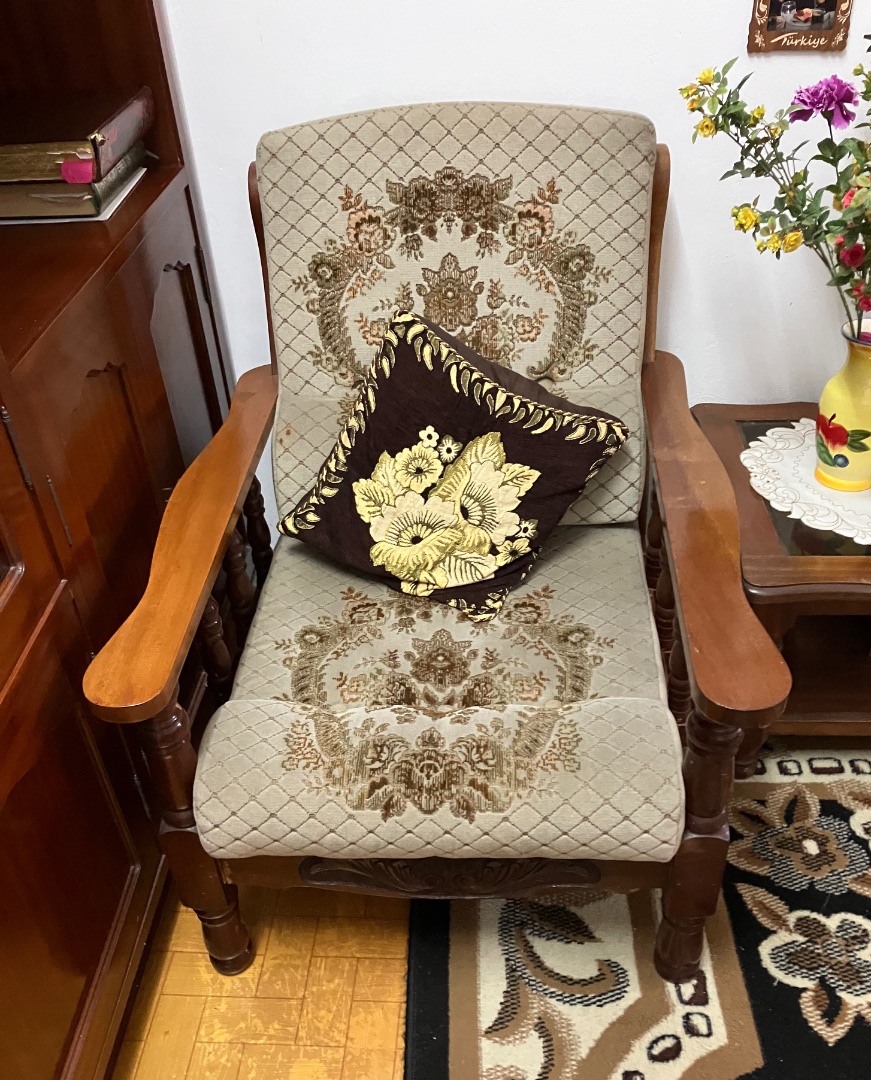 Wooden Living Room Sofa Set