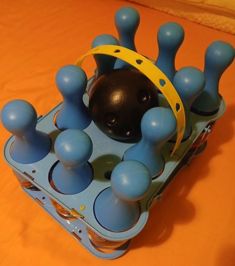 Paw Patrol Bowling Set Blue Pins Black Ball - Image 1 of 2