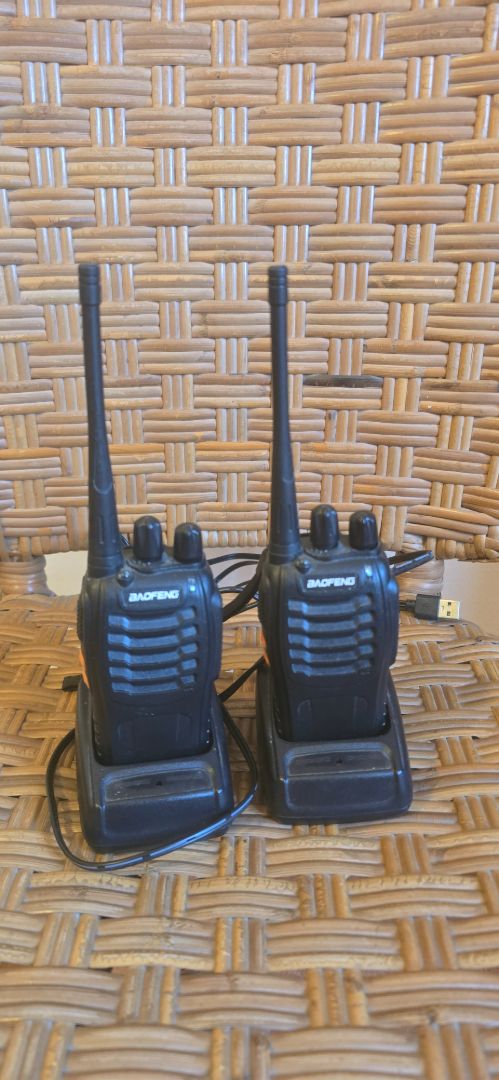 Baofeng BF-888S Walkie-Talkie Pair with Charging Docks Rental