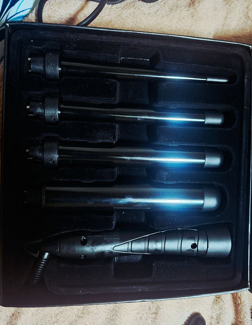 Hair Styling Set Curling Wand and Mini Straightener thumbnail 2