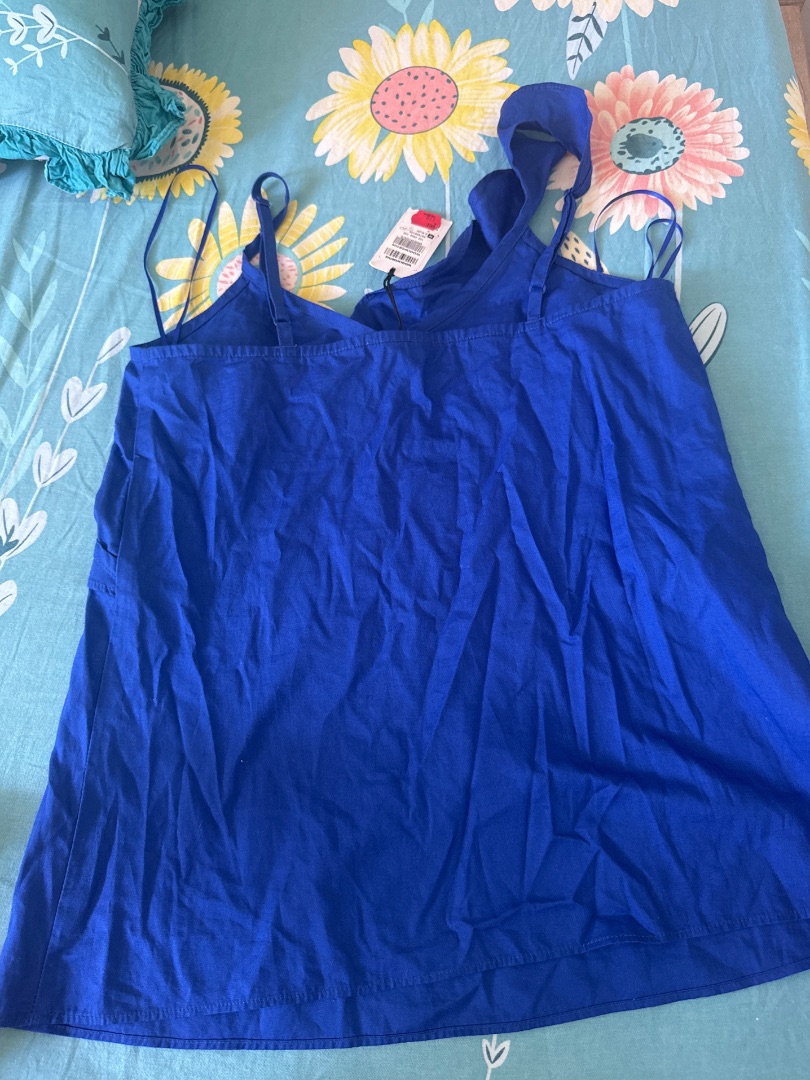 Woolworths Blue Spaghetti Strap Top thumbnail 2
