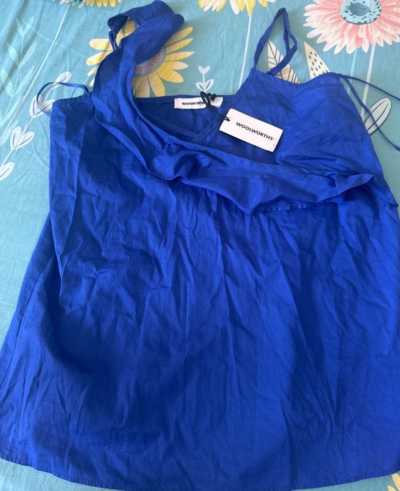 Woolworths Blue Spaghetti Strap Top - Image 1 of 3