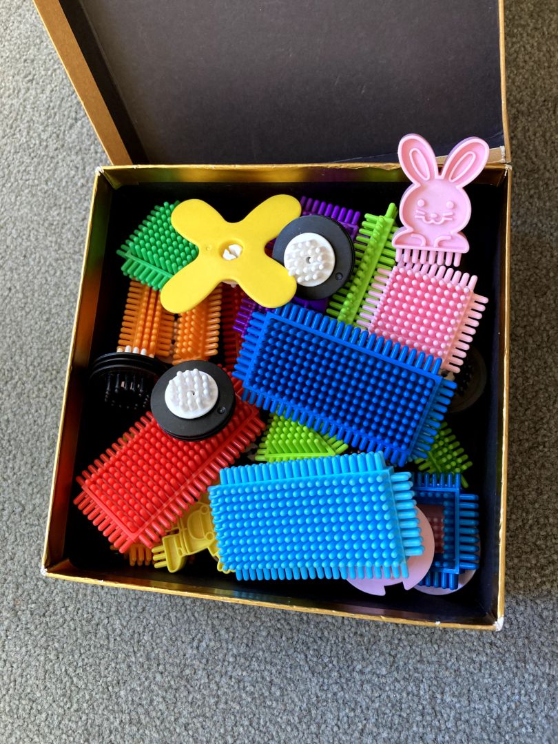 Kids Educational Toys set: Wooden Fishing Puzzle and Bristle Blocks thumbnail 3
