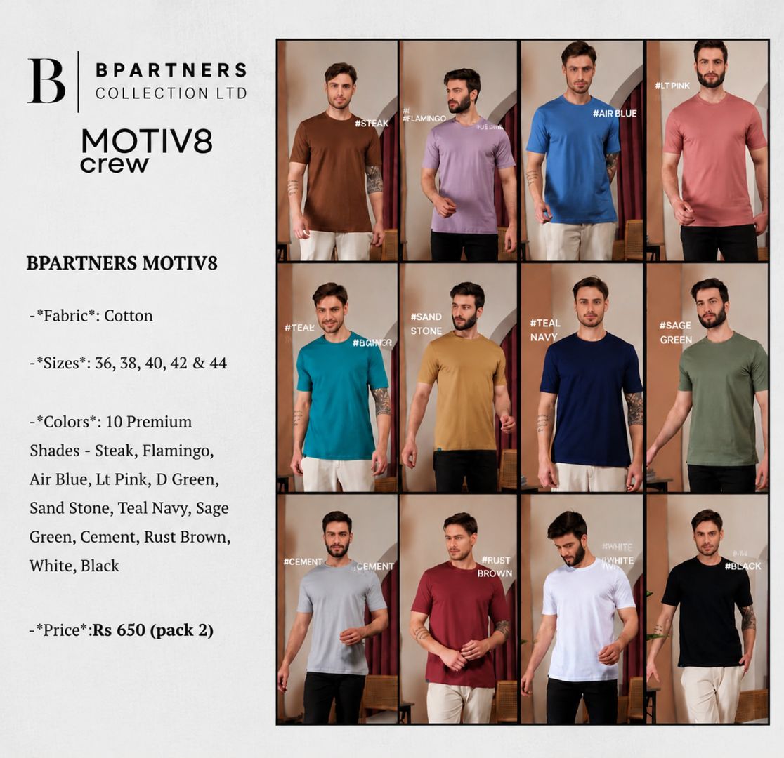 Bpartners Motiv8 Crew Cotton T-Shirt thumbnail 2
