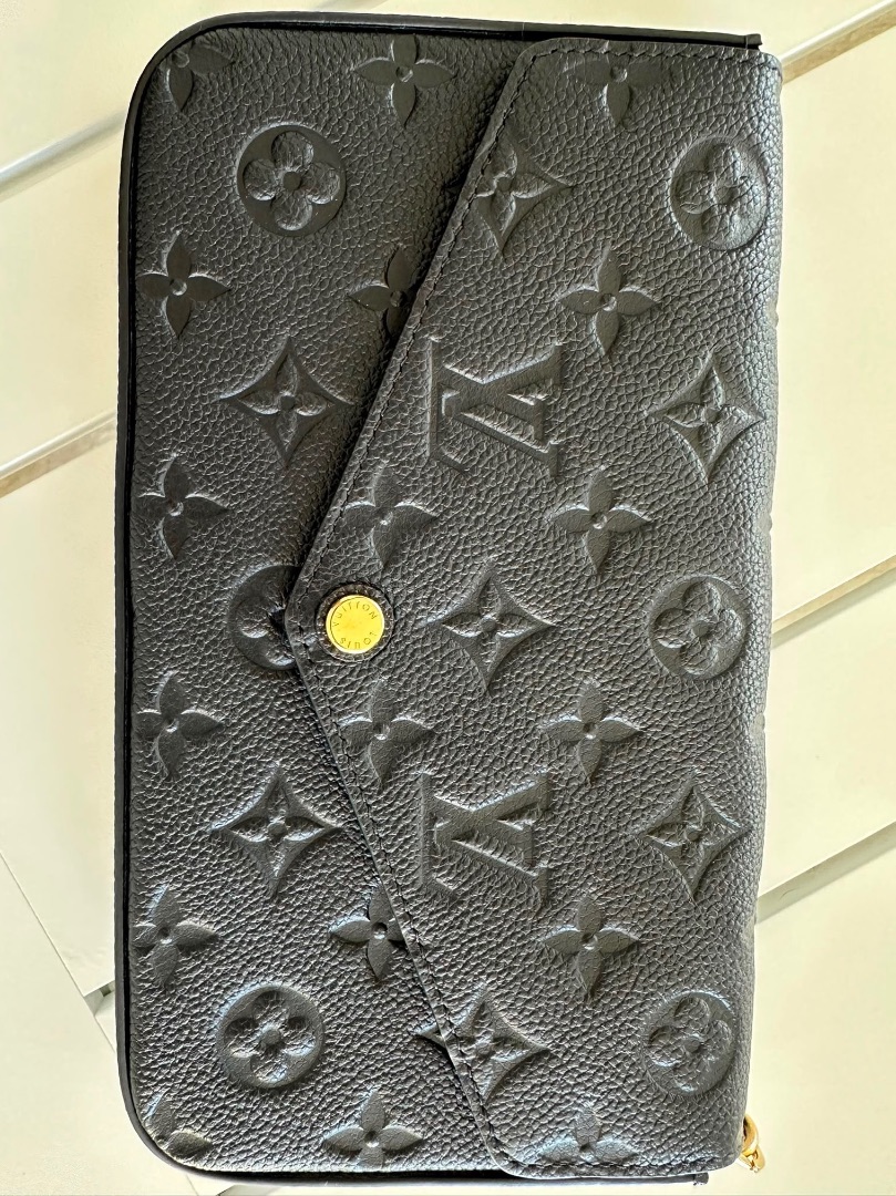 Louis Vuitton Felicie Pochette Black Monogram Empreinte