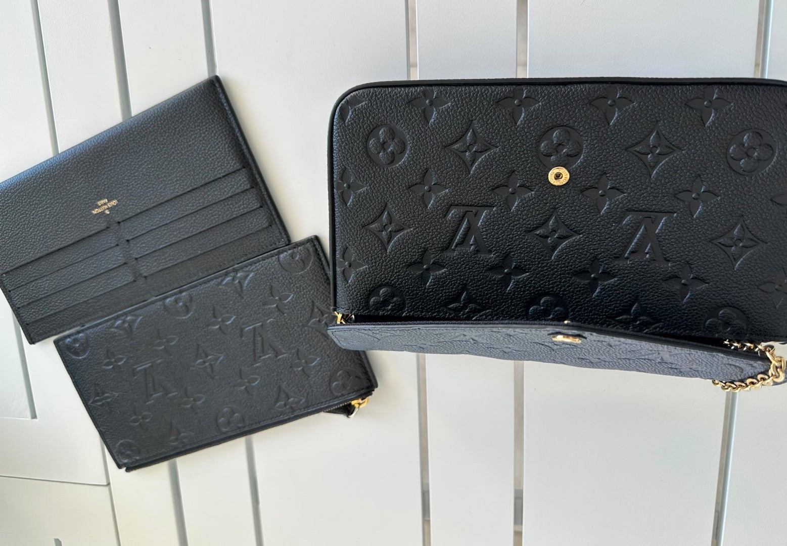 Louis Vuitton Felicie Pochette Black Monogram Empreinte thumbnail 2