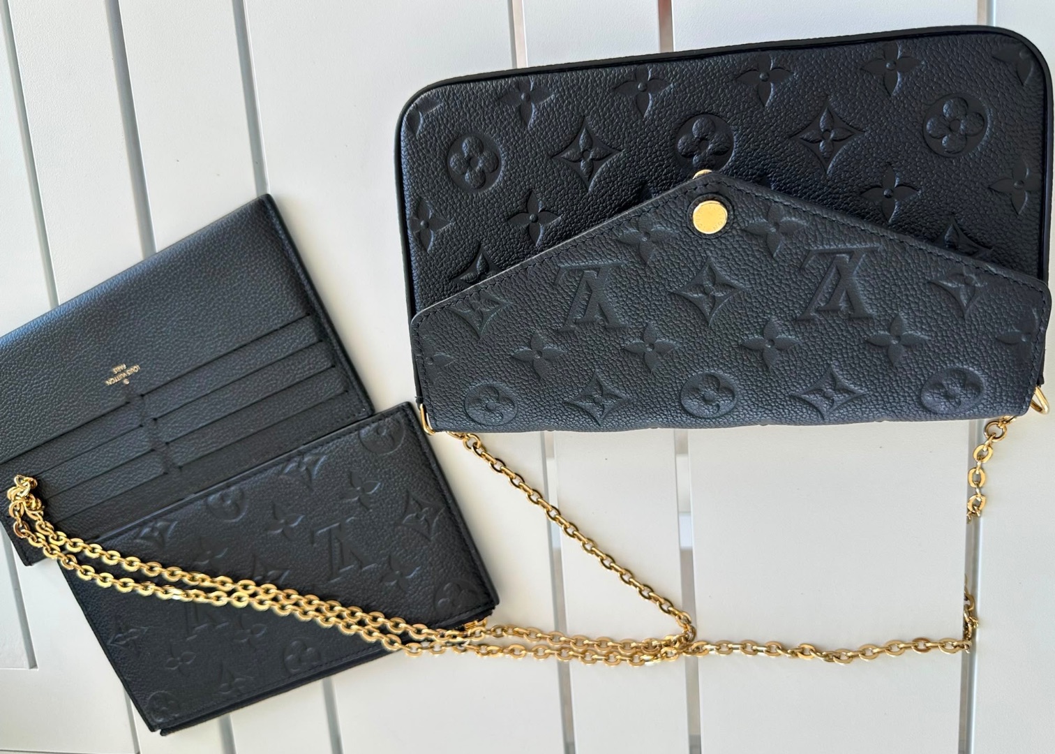 Louis Vuitton Felicie Pochette Black Monogram Empreinte thumbnail 3