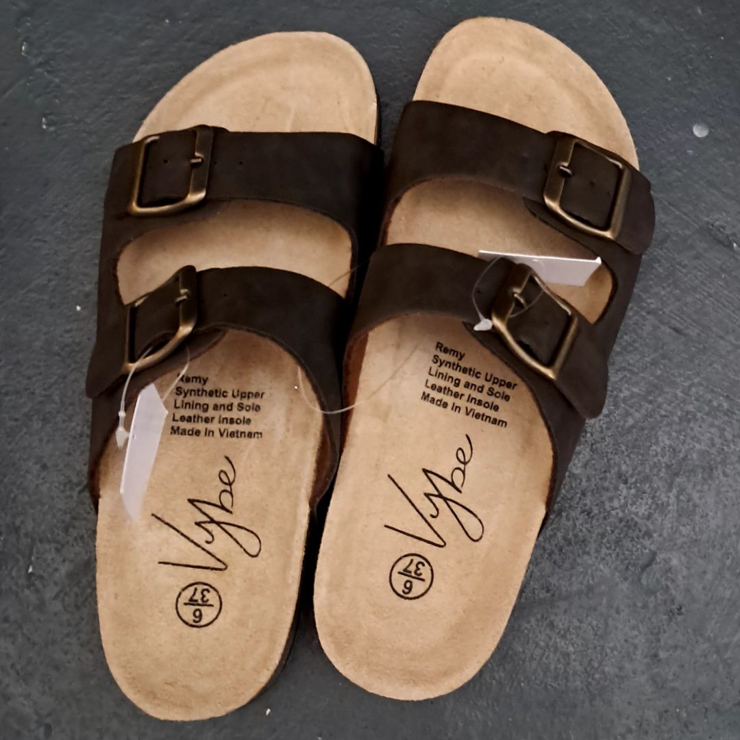 Vybe Remy Brown Sandals Size 37 - Image 1 of 1
