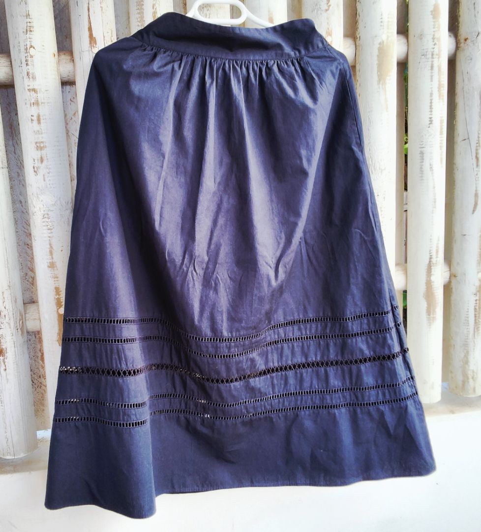 Sézane Noa Long Skirt Navy Size S thumbnail 2