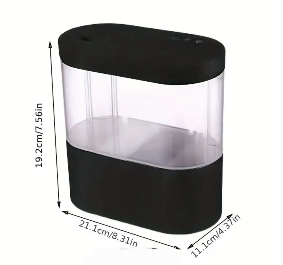 Mini Desktop Aquarium Tank Black thumbnail 3