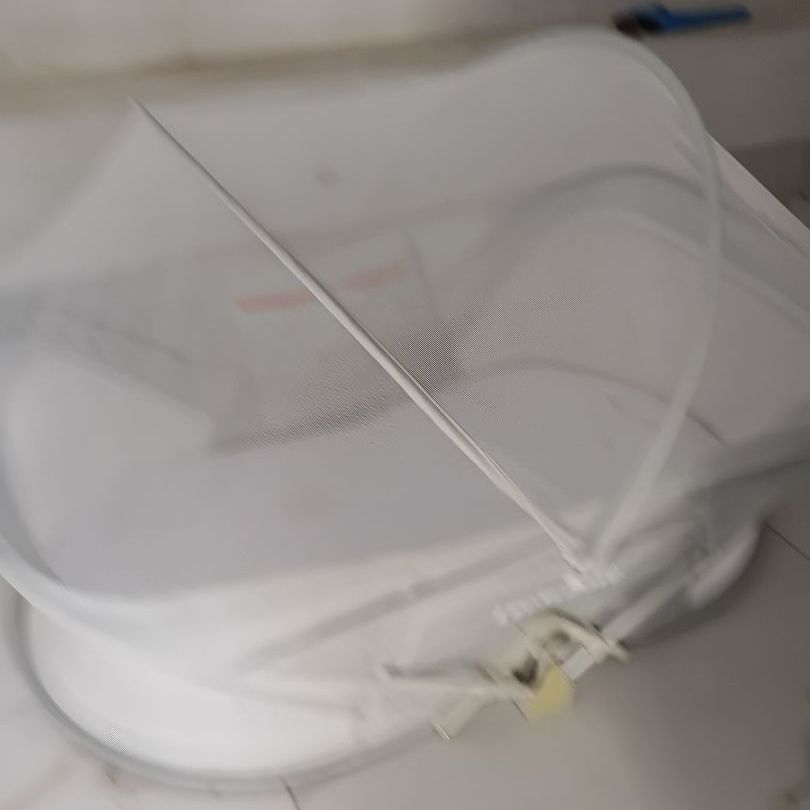 White Portable Baby Bassinet with Mosquito Net - Image 1 of 4