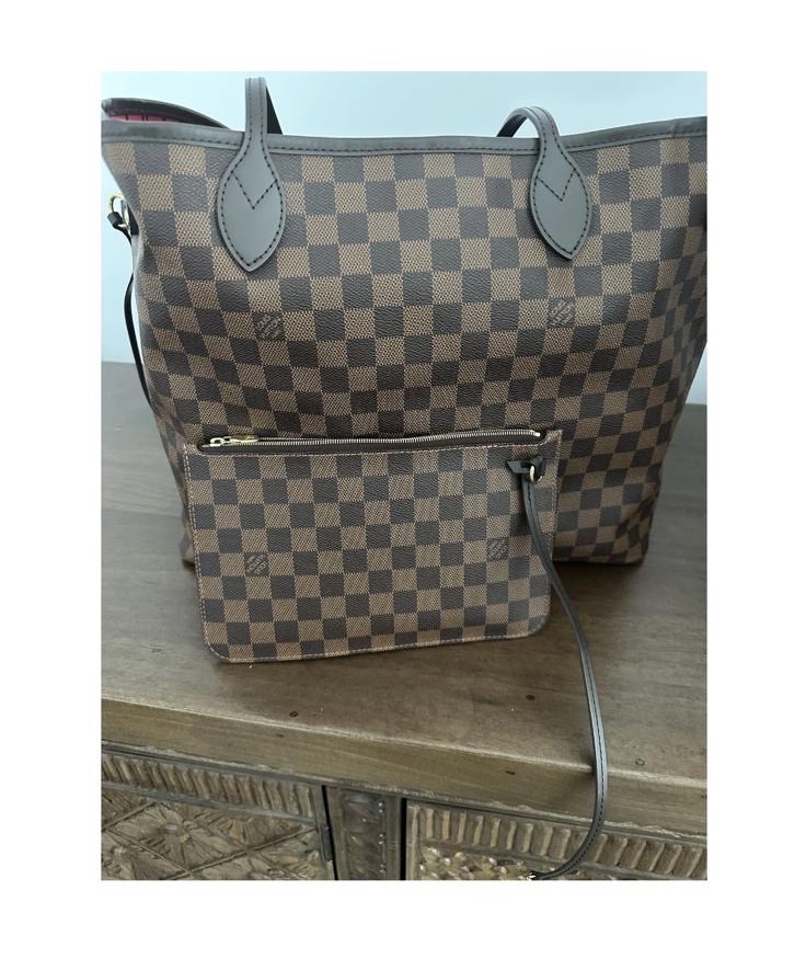 Louis Vuitton Neverfull MM Damier Ebene Tote Bag thumbnail 3