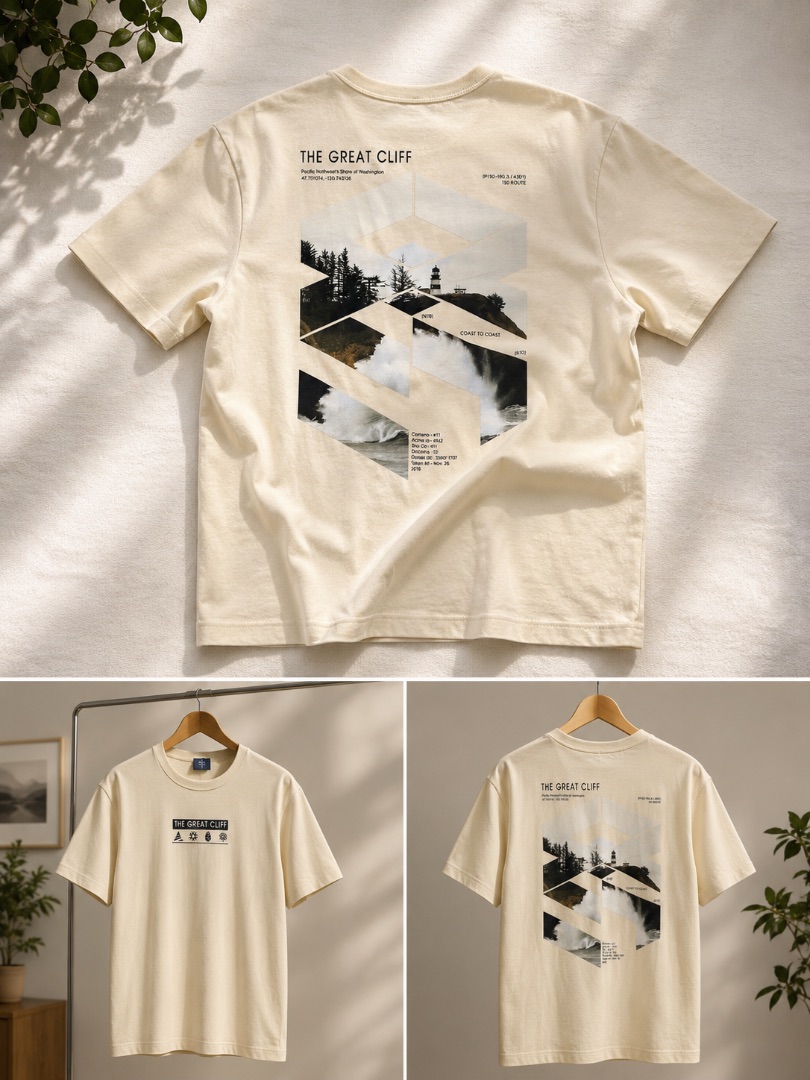 Fashion House "The Great Cliff" Graphic T-Shirt – XS (Relaxed Fit) thumbnail 2