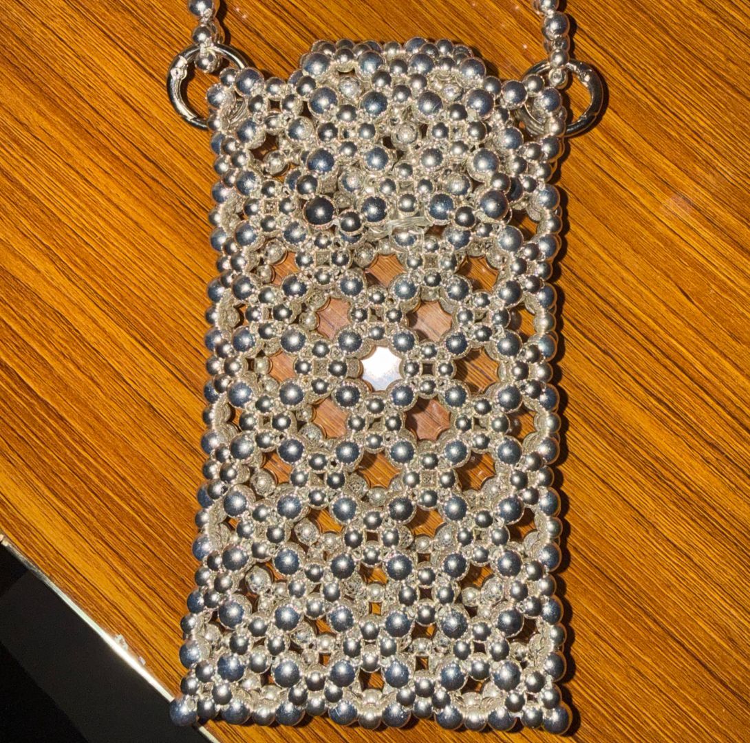 Handmade Beaded Phone Pouch thumbnail 2