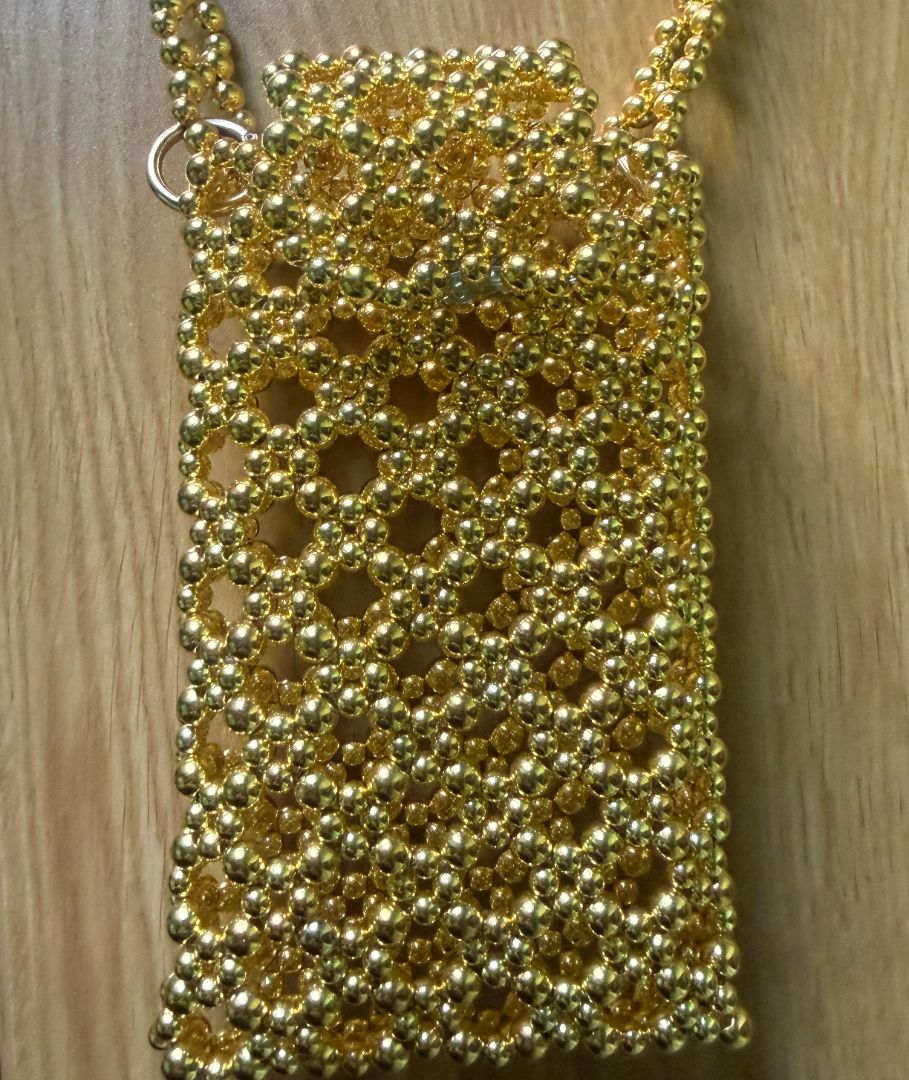 Handmade Beaded Phone Pouch thumbnail 3