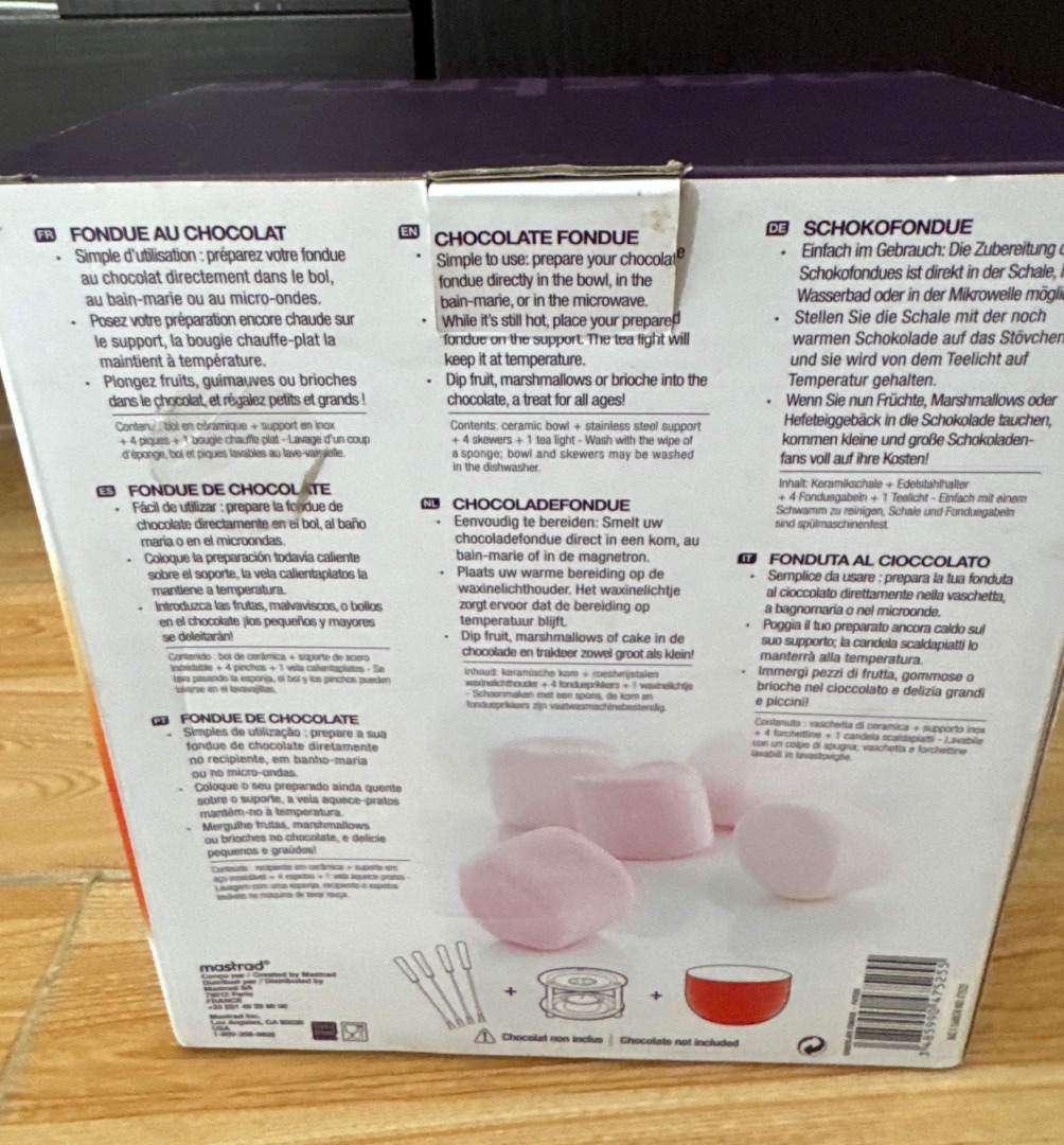Mastrad Chocolate Fondue Set 400ml thumbnail 3