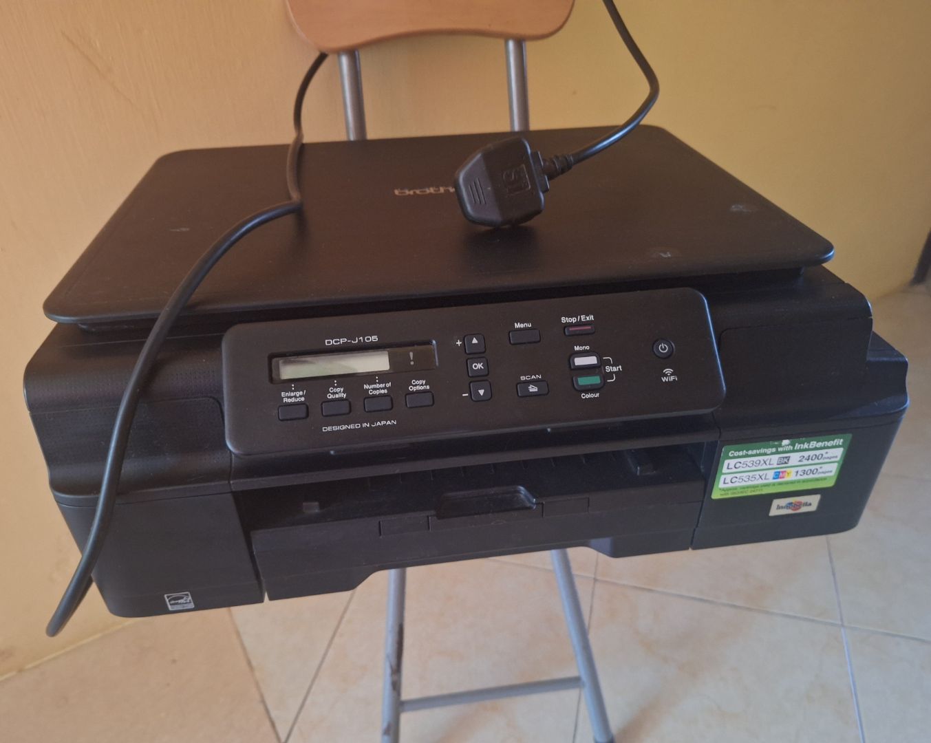 Brother DCP-J105 InkBenefit Printer Scanner Copier - Image 1 of 3