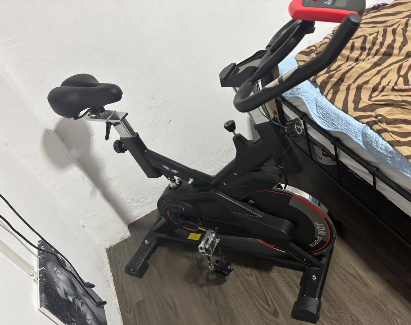 JDM Sports Fitness Exercise Bike Black thumbnail 2