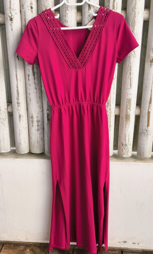 Sezane Monica Pink Dress Size thumbnail 2