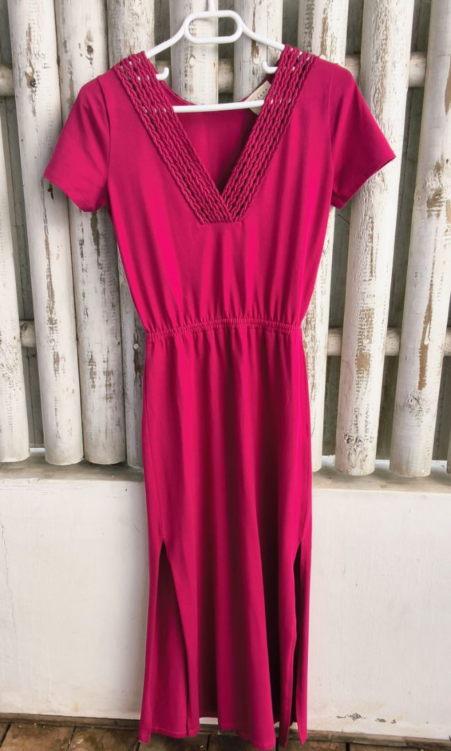 Sezane Monica Pink Dress Size thumbnail 5