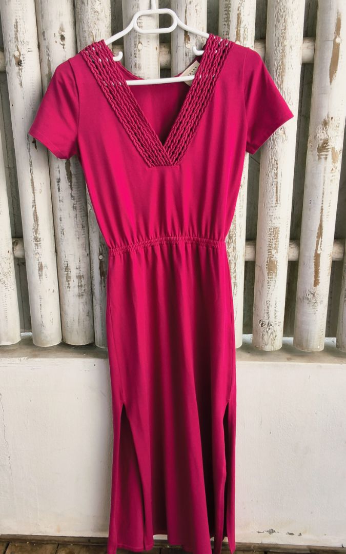 Sezane Monica Pink Dress Size thumbnail 6