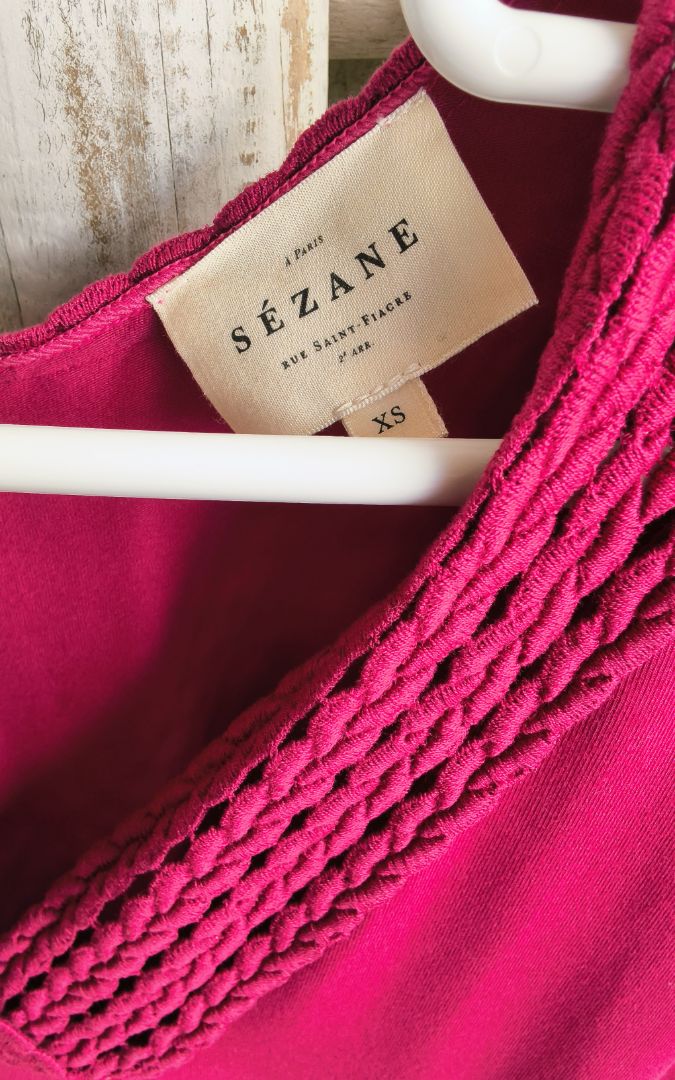 Sezane Monica Pink Dress Size thumbnail 9