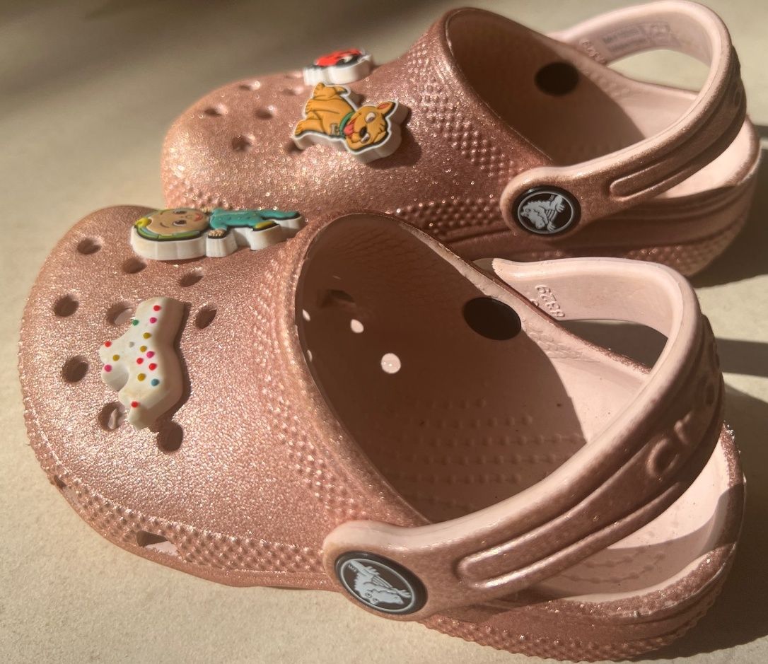 Crocs Glitter Clogs Pink - Image 1 of 1