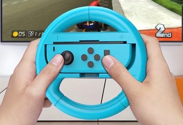 Nintendo Switch Steering Wheel Controller Blue
