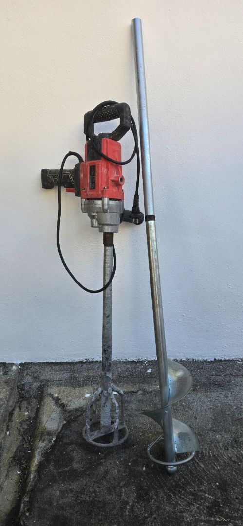 Electric Earth Auger and Mortar Mixer Rental thumbnail 2