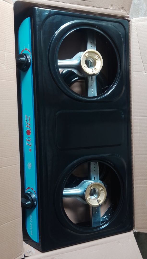 ZheYi Gas Stove 2 Burner Black thumbnail 2